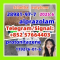 alprazolam 28981-97-7 protonitazene 119276-01-6 metonitazene