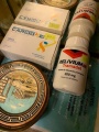 Original pain and stress relief medicines with sealed packs